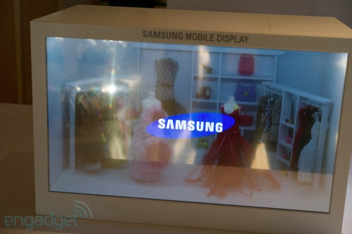 三星發(fā)布可彎曲屏幕及19寸透明AMOLED